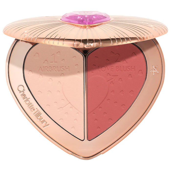 Pillow Talk Beauty Soulmates Airbrush Flawless Finish Brightening and Blush Powder Palette - Charlotte Tilbury