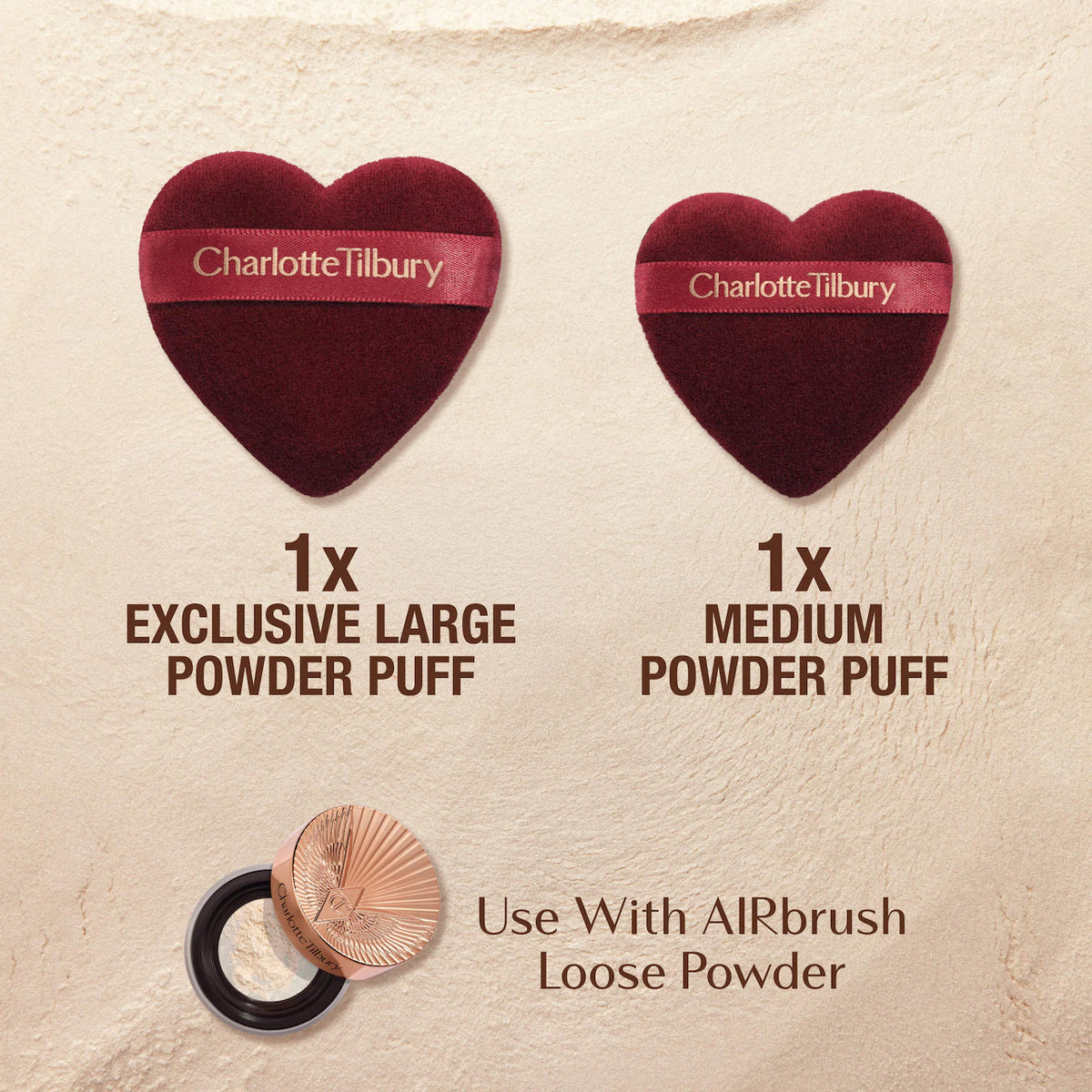 *PREORDEN: Airbrush Flawless Blur Puff Duo - Charlotte Tilbury / Set de borla