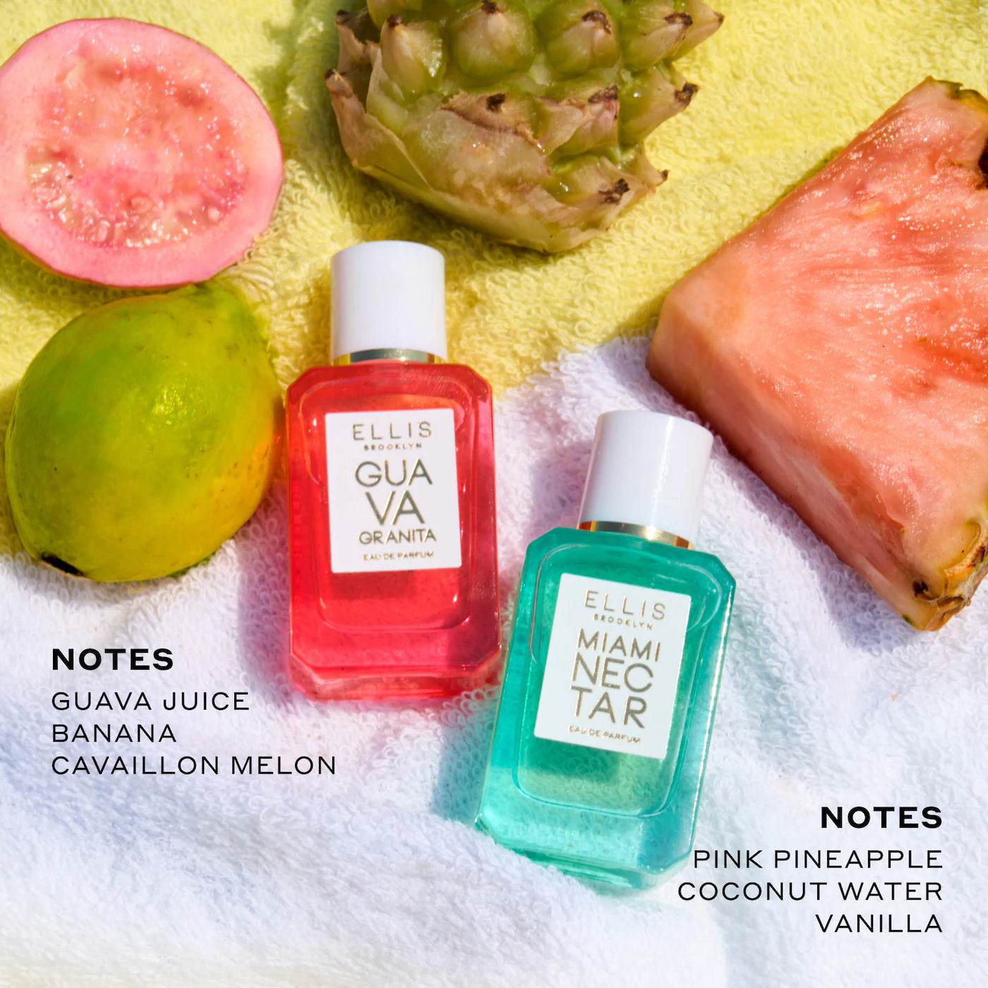 *PREORDEN: BEACH CLUB Fragrance Mini Duo with Pink Pineapple and Guava Perfume Gift Set - Ellis Brooklyn / Set de mini fragancias