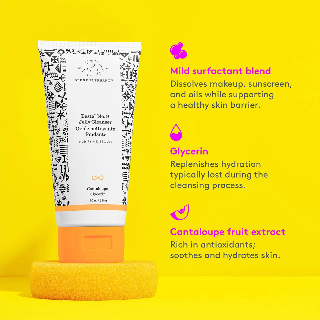 *PREORDEN: Beste™ No. 9 Jelly Cleanser- Drunk Elephant / Limpiador en gel calmante