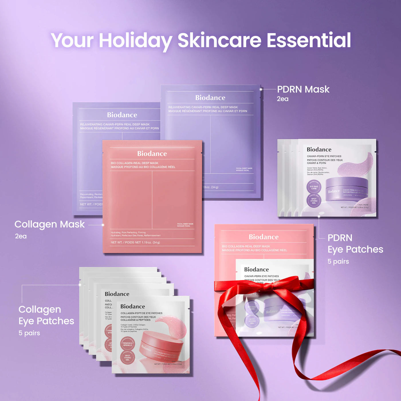 *PREORDEN: Collagen & PDRN Hydrogel Bounce Set - Biodance / Set de skincare