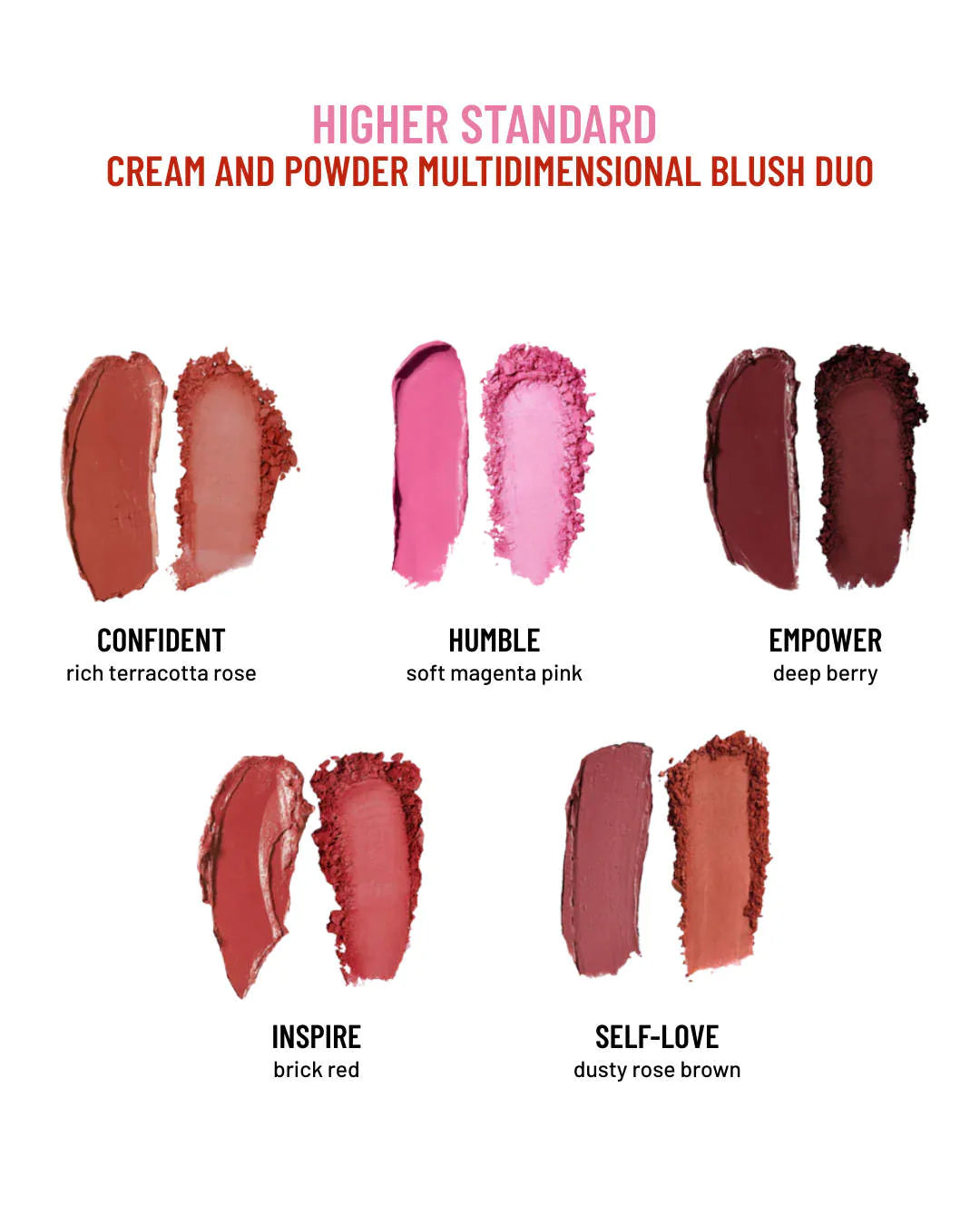 *PREORDEN: Higher Standard Cream and Powder Multidimensional Longwear Blush Duo - LYS Beauty / Duo rubor en crema y polvo
