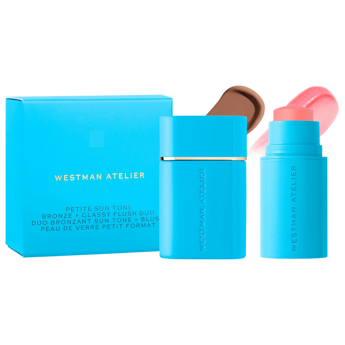 *PREORDEN: Mini Sun Tone Bronze + pH Glassy Blush Duo Gift Set - Westman Atelier / Duo de rubor y bronzer