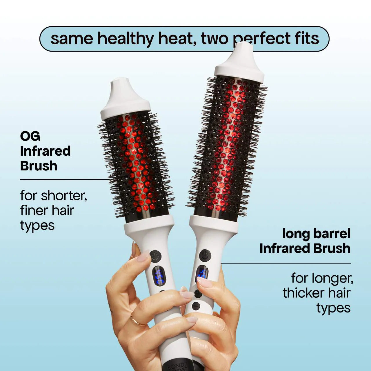*PREORDEN: Infrared Heated Thermal Long Barrel Hot Round Brush - BondiBoost / Cepillo térmico