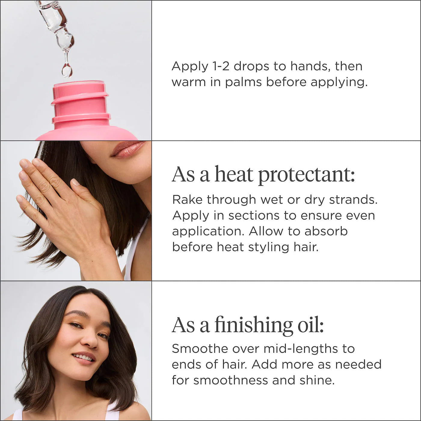 Style + Treat™ 4-in-1 Smoothing, Weightless Hair Oil for Fine to Medium Hair - Briogeo / Aceite protector e hidratante de cabello