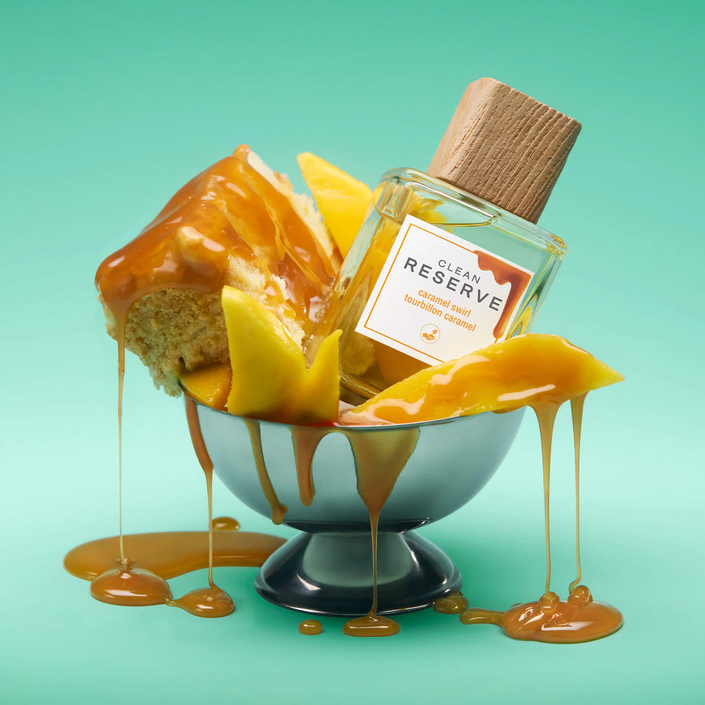 Caramel Swirl Eau de Parfum with Mango 3mL - CLEAN RESERVE / Mini cálida y especiada