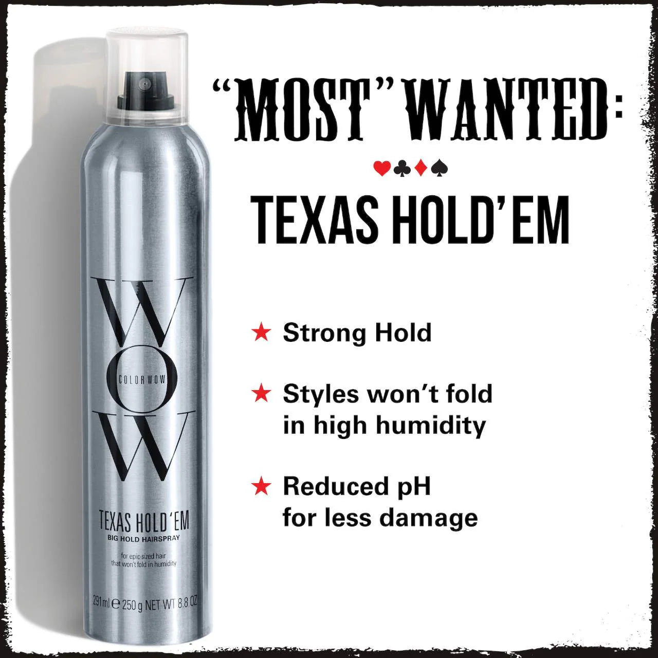 Texas Hold 'Em Big Hold Hairspray - COLOR WOW / Spray para fijación fuerte