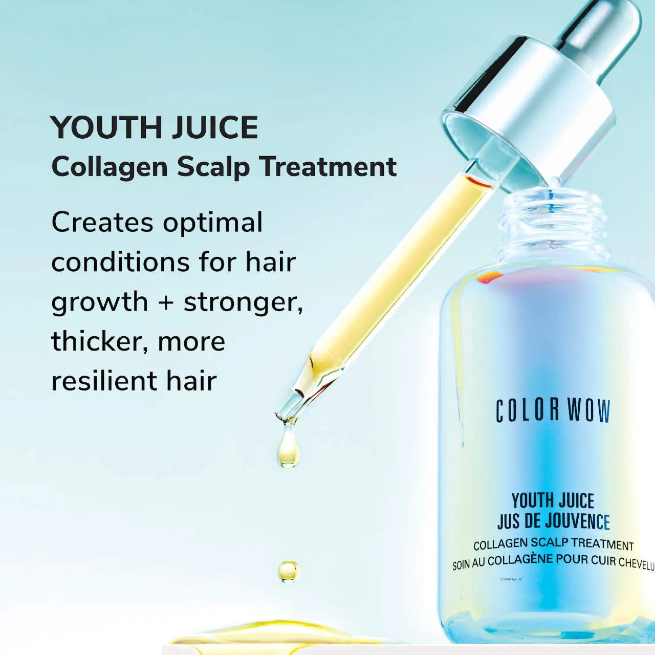 *PREORDEN: Youth Juice Collagen Scalp Serum for Thinning Hair - COLOR WOW / Suero para la caída del cabello