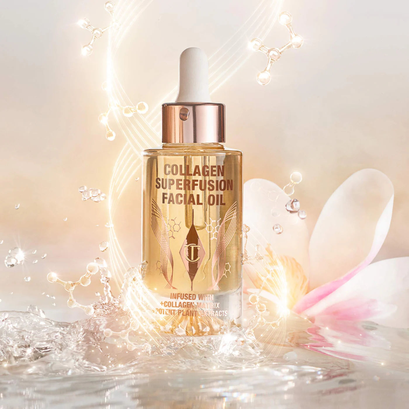 *PREORDEN: Collagen Superfusion Firming & Plumping Facial Oil 30mL - Charlotte Tilbury / Aceite facial con colágeno y vitaminas