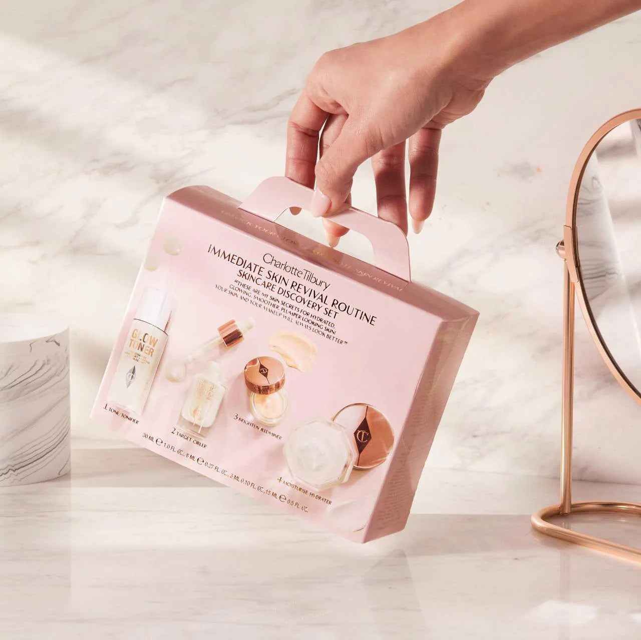 *PREORDEN: Immediate Skin Revival Routine Discovery Set - Charlotte Tilbury / Set 4 pzas rutina completa rostro