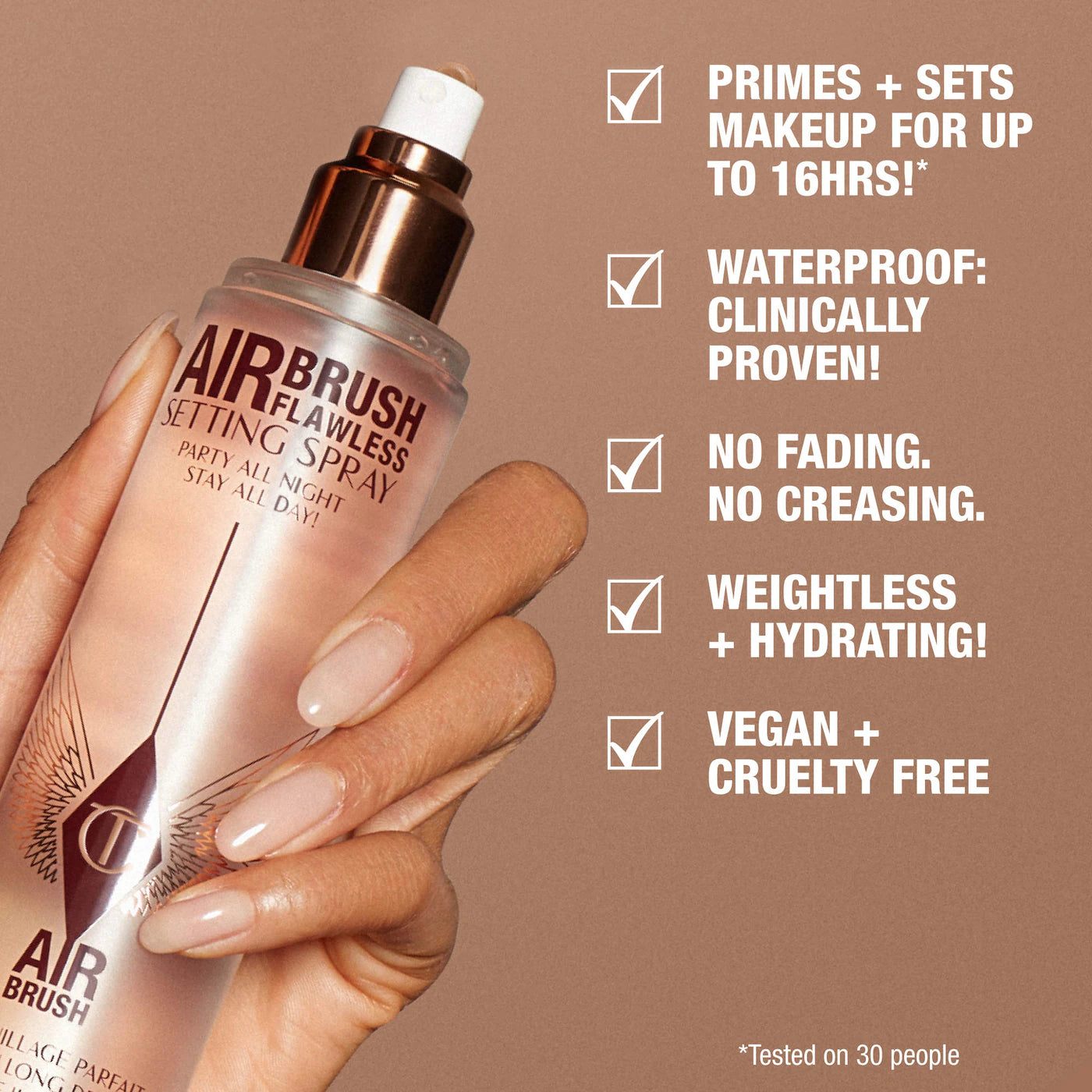 *PREORDEN: Mini Airbrush Flawless Setting Spray Duo Gift Set - Charlotte Tilbury / Set 2 pzas fijador de maquillaje