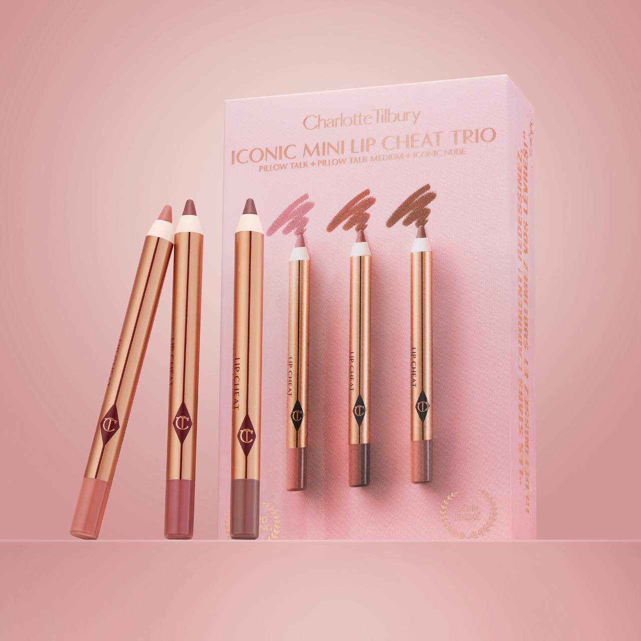 Mini Iconic Lip Cheat Lip Liner Trio - Charlotte Tilbury / Set 3 pzas delineador de labios
