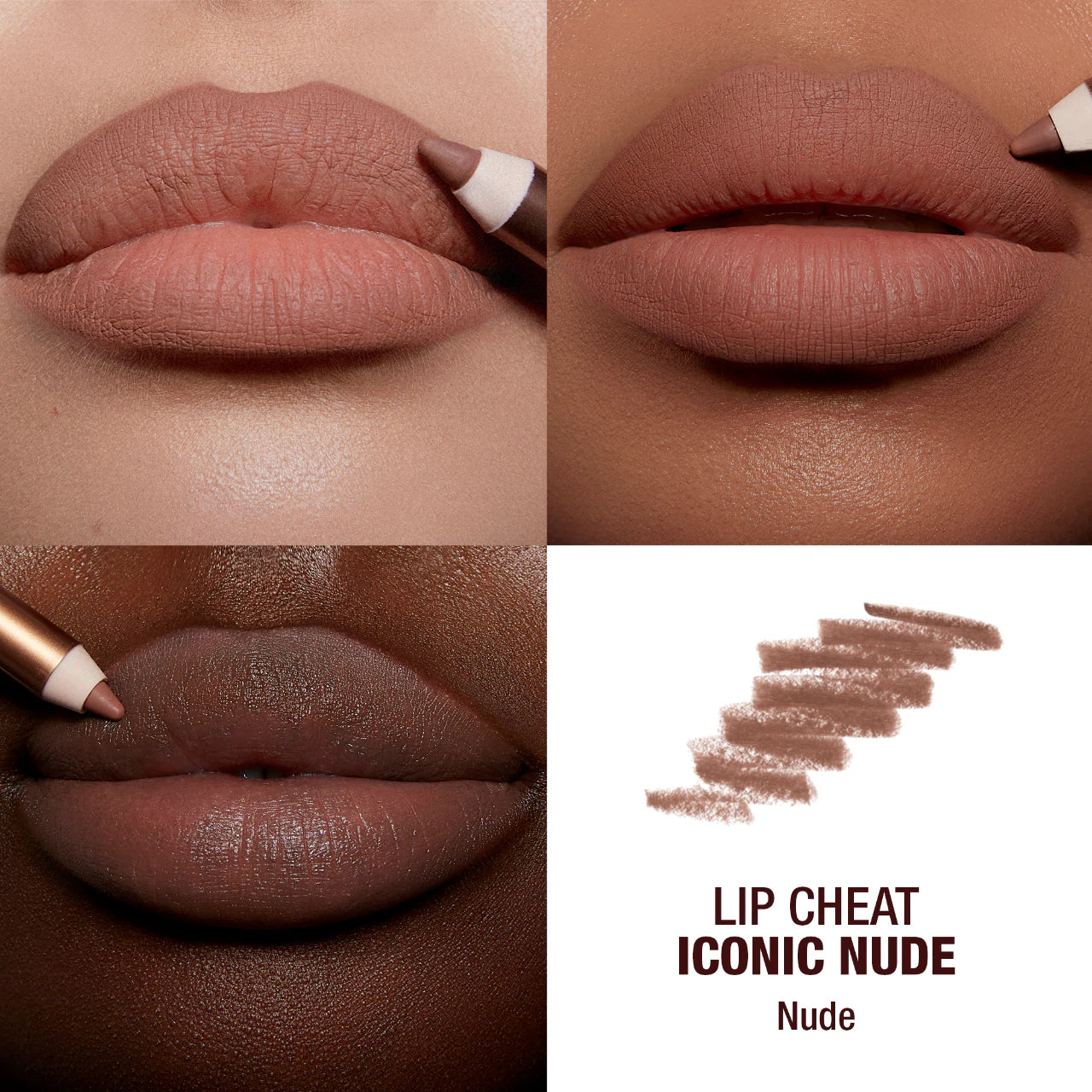 Mini Iconic Lip Cheat Lip Liner Trio - Charlotte Tilbury / Set 3 pzas delineador de labios
