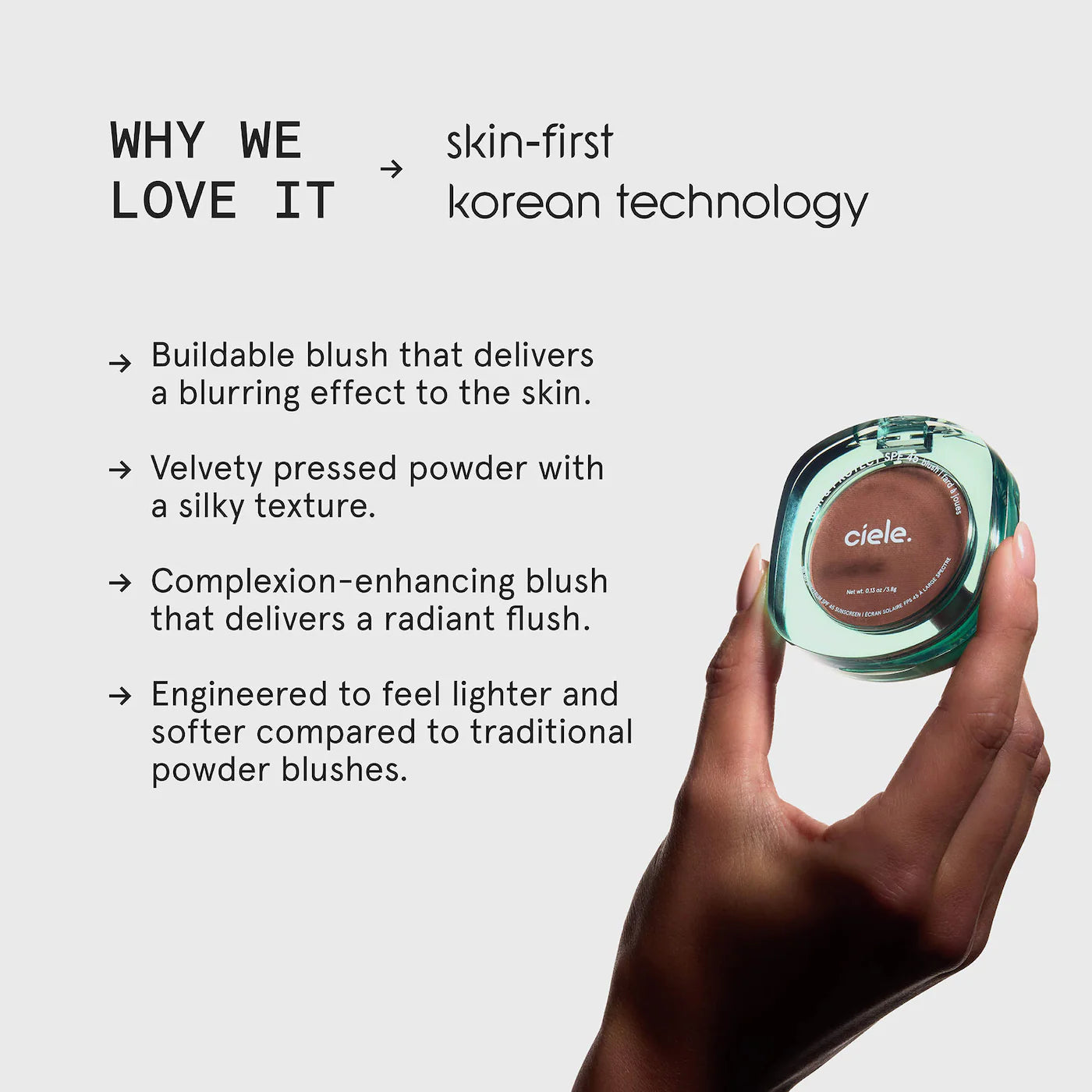 *PREORDEN: Flush & PROTECT SPF 45+ powder blush - Ciele / Rubor en polvo