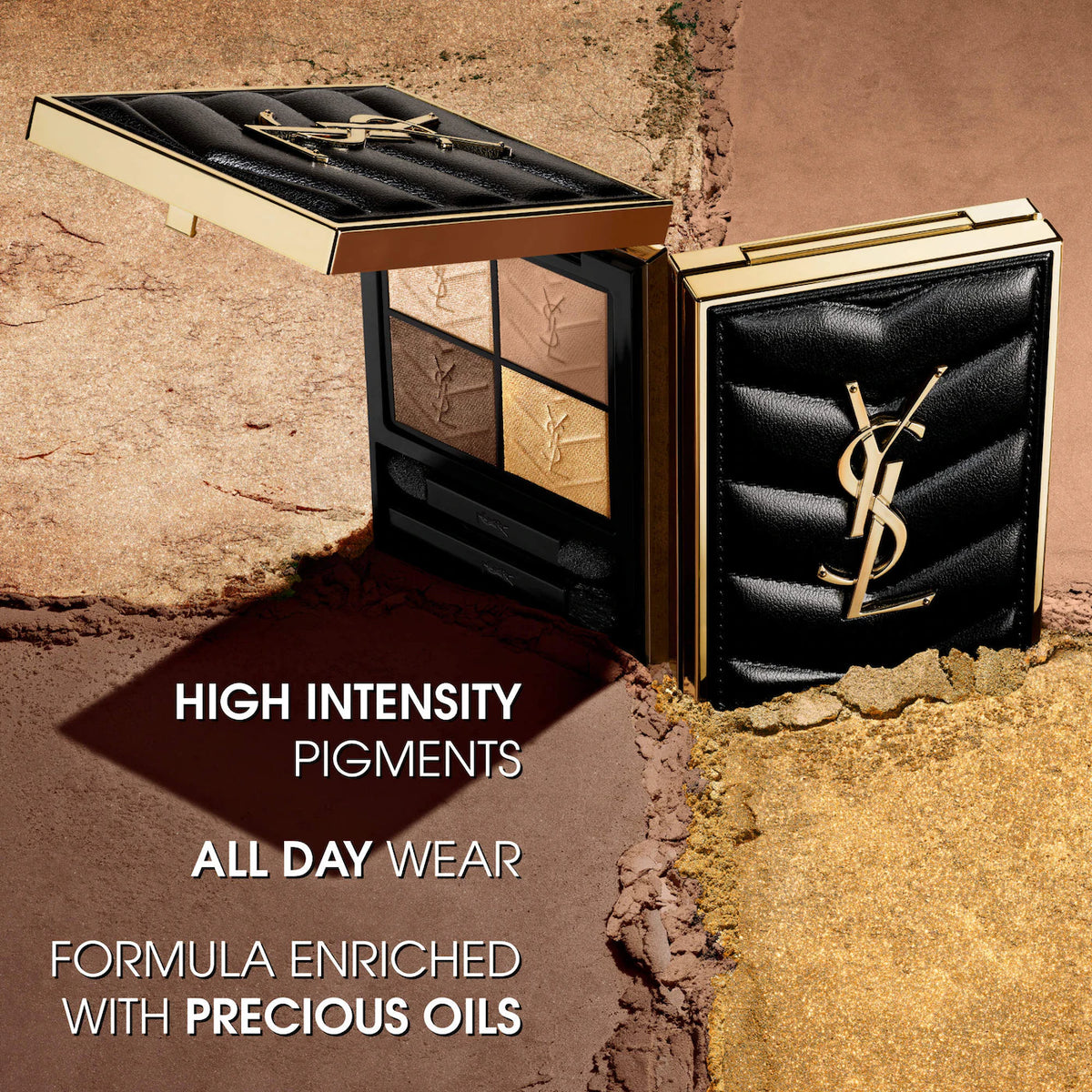 *PREORDEN: Couture Mini Clutch Eyeshadow Palette - Yves Saint Laurent / Cuatro sombras de ojos de lujo con alto rendimiento
