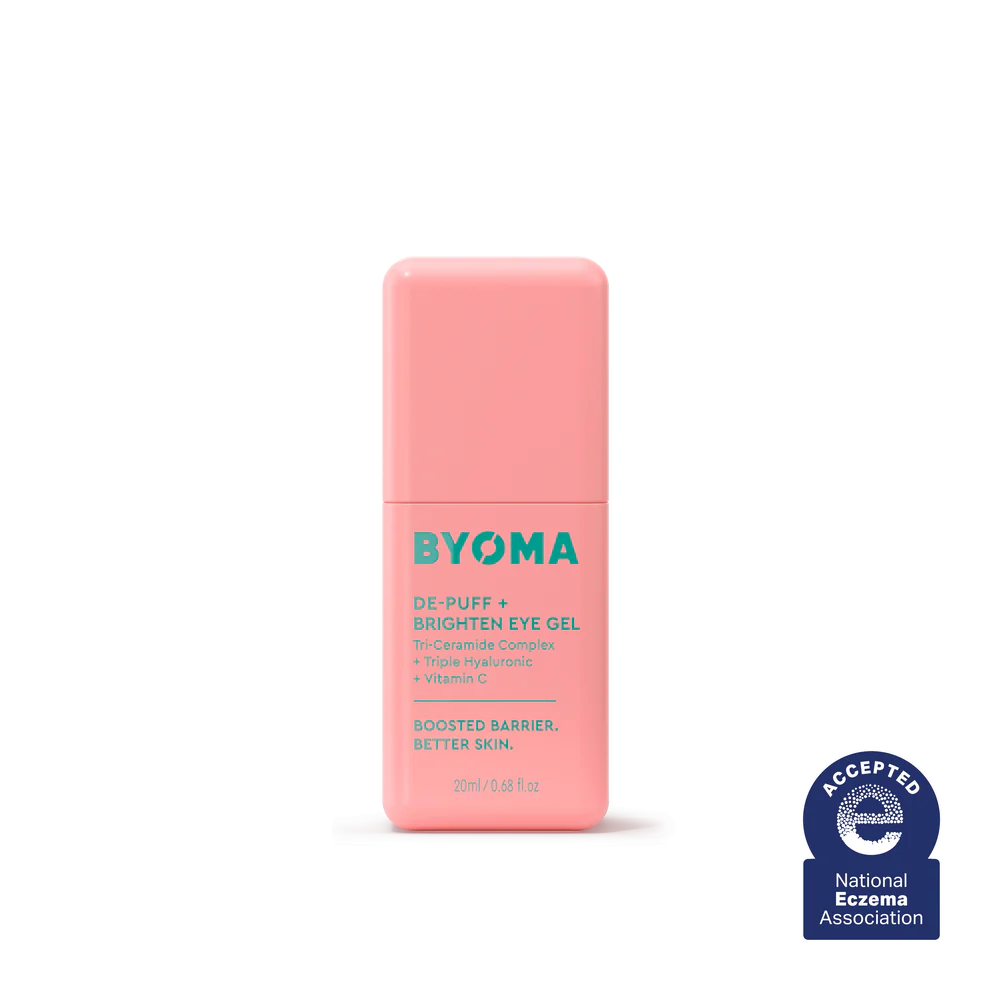 *PREORDEN: De-Puff + Brighten Eye Gel - BYOMA / Gel y suero para el contorno de ojos