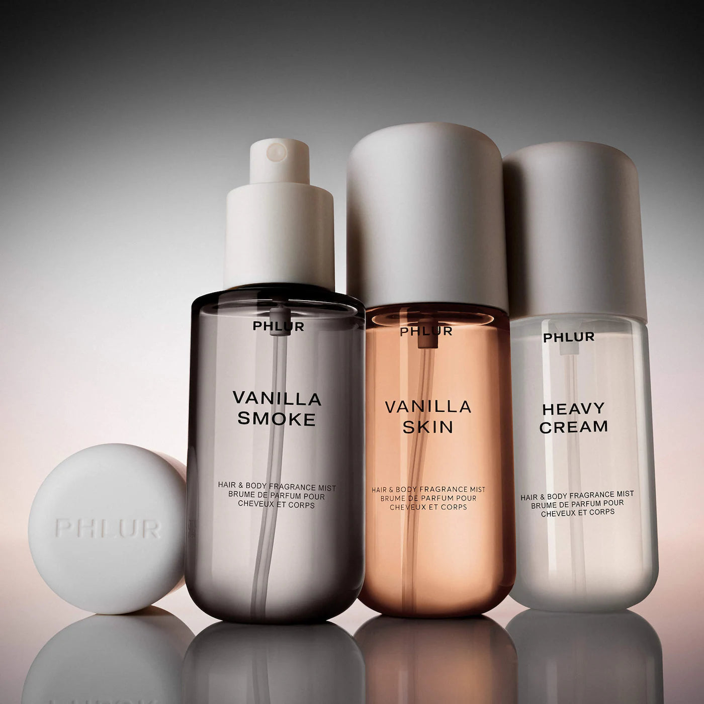 *PREORDEN: Decadent Layering Body Mist Set - PHLUR / Set 3 pzas fragancia Floral para el cabello y cuerpo