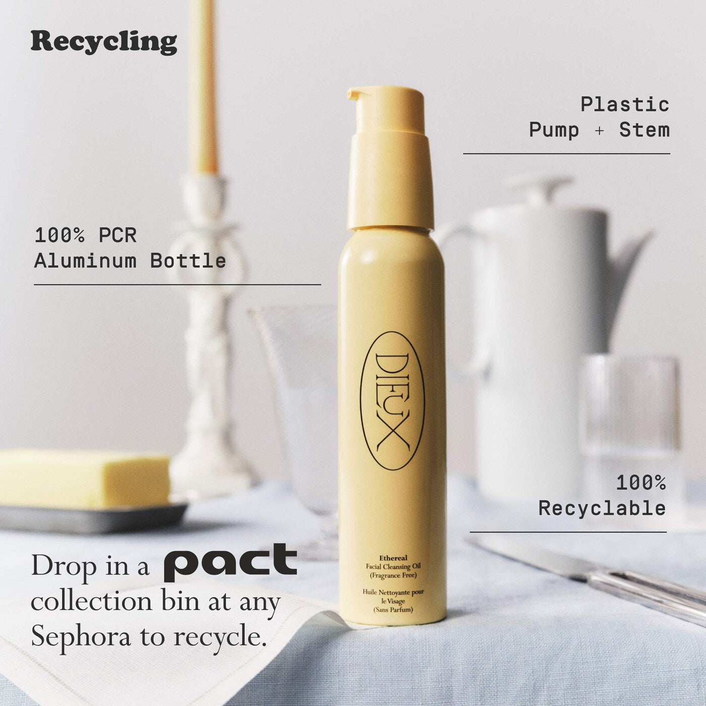 *PREORDEN: Ethereal Instant Makeup Removing Cleansing Oil - Dieux / Limpiador de rostro en aceite