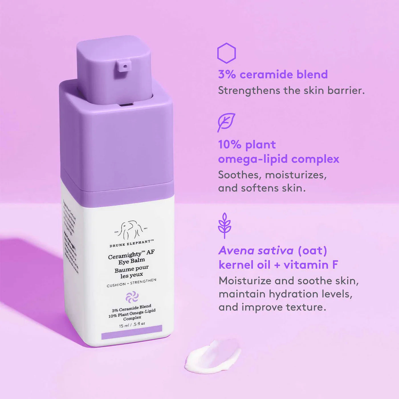 *PREORDEN: Ceramighty™ AF Eye Cream with Ceramides - Drunk Elephant / Crema de ojos elasticidad y fatiga