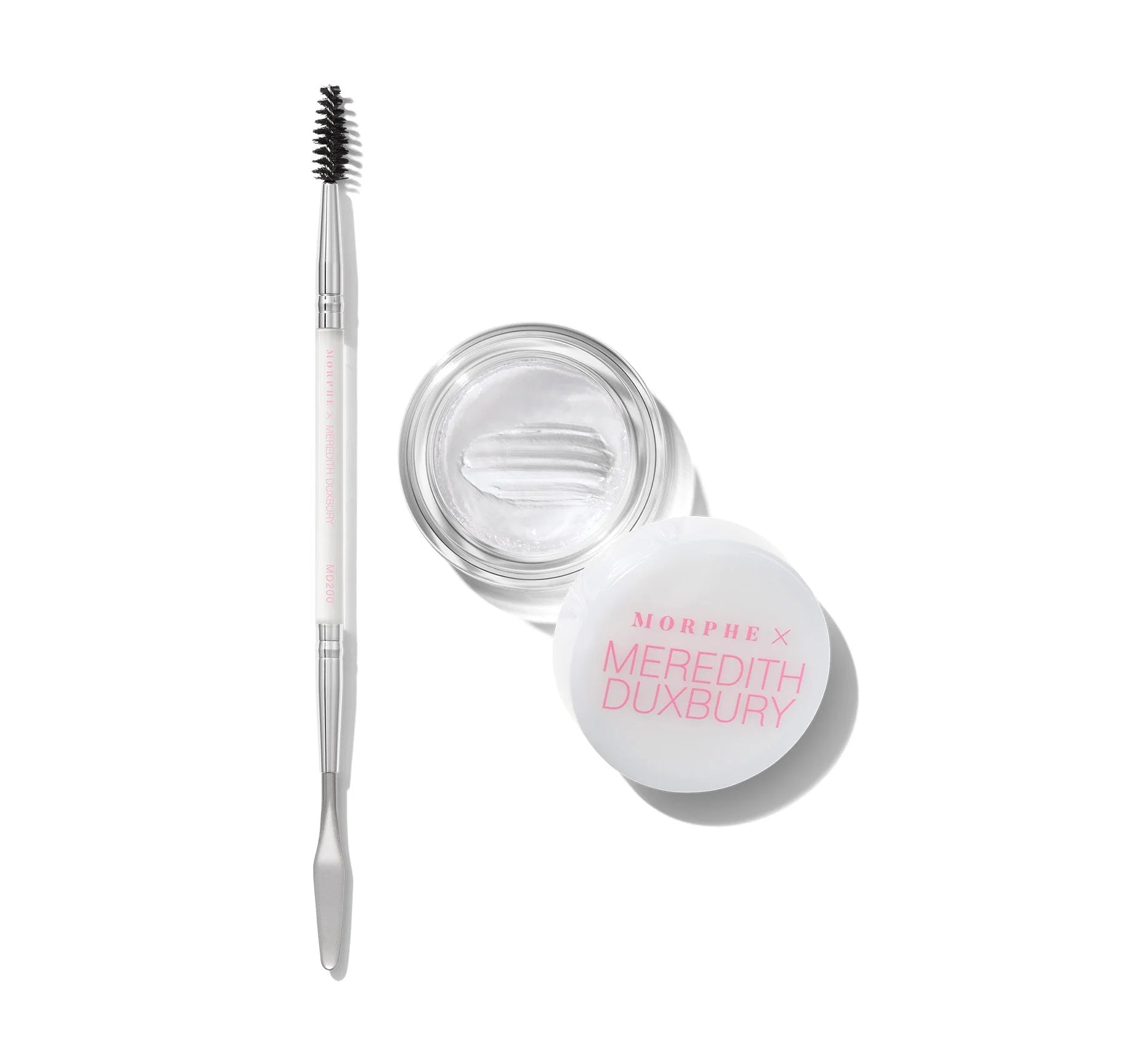 Duxbury Brow Sculpting Wax And Brush Duo - Morphe X Meredith / Set de Cera para cejas y Aplicador de dos puntas