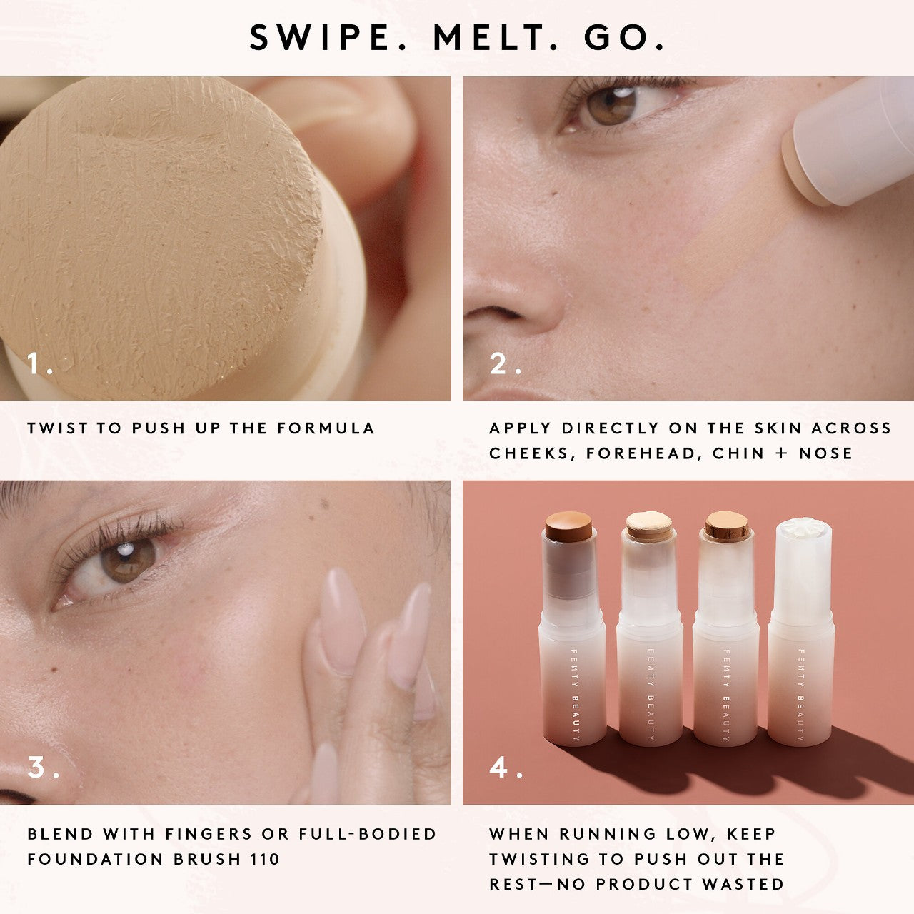 *PREORDEN: Eaze Drop Stick Blur + Smooth Tint Stick Foundation - Fenty Beauty by Rihanna / base en barra