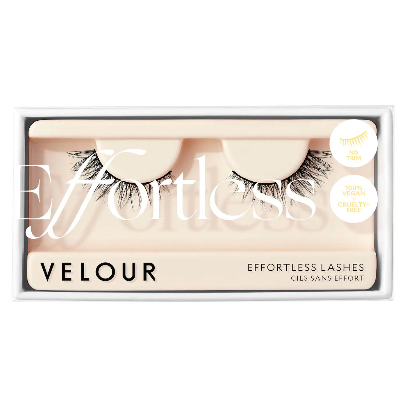 Effortless - No Trim - Natural Lash Collection - Velour Lashes / Pestañas postizas reutilizables, fácil aplicación