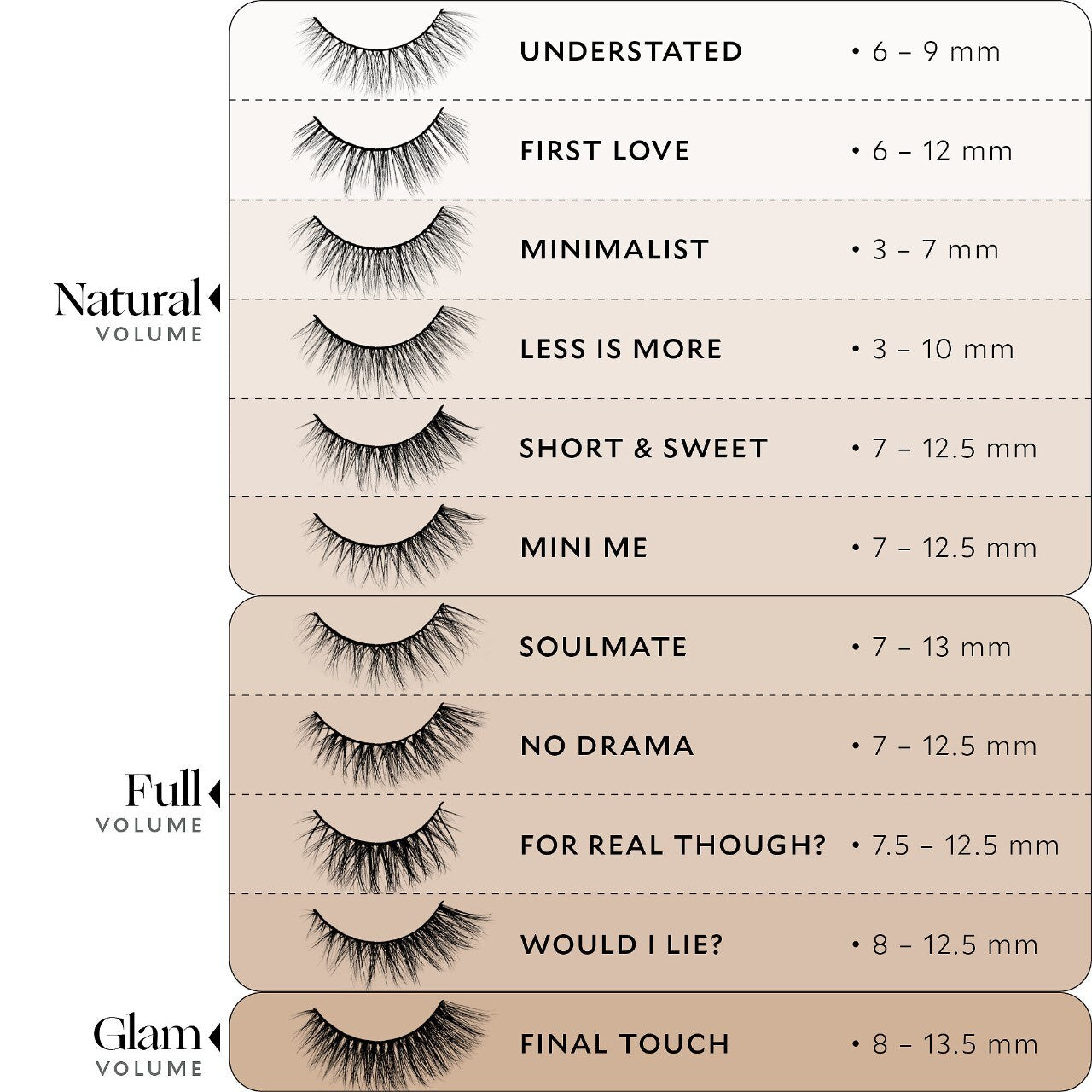 Effortless - No Trim - Natural Lash Collection - Velour Lashes / Pestañas postizas reutilizables, fácil aplicación