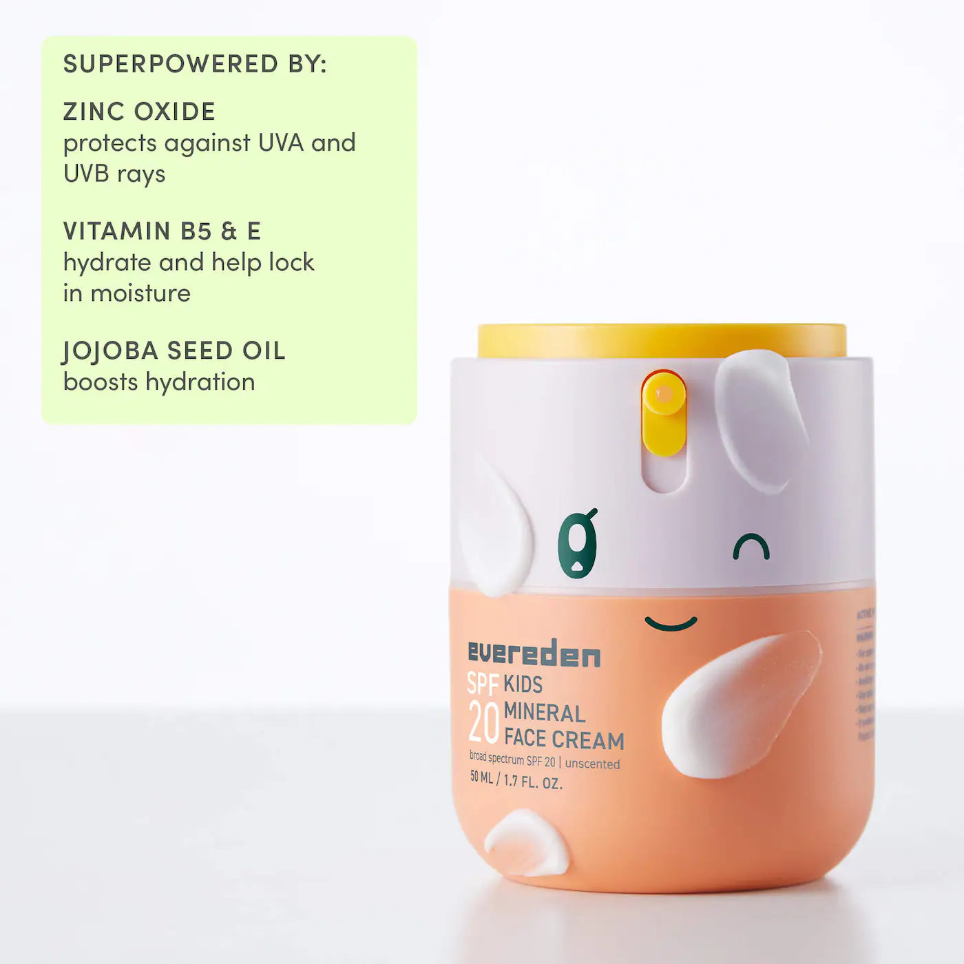 *PREORDEN: Kids 2-in-1 Mineral Face Cream & Sunscreen SPF20 - Evereden / Crema facial con protector solar para niños