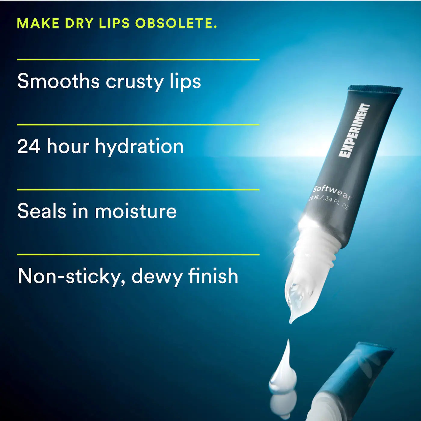 *PREORDEN: Softwear Exfoliating and Hydrating Daily Lip Treatment with Squalane + AHA - Experiment / Labial hidratante y exfoliante