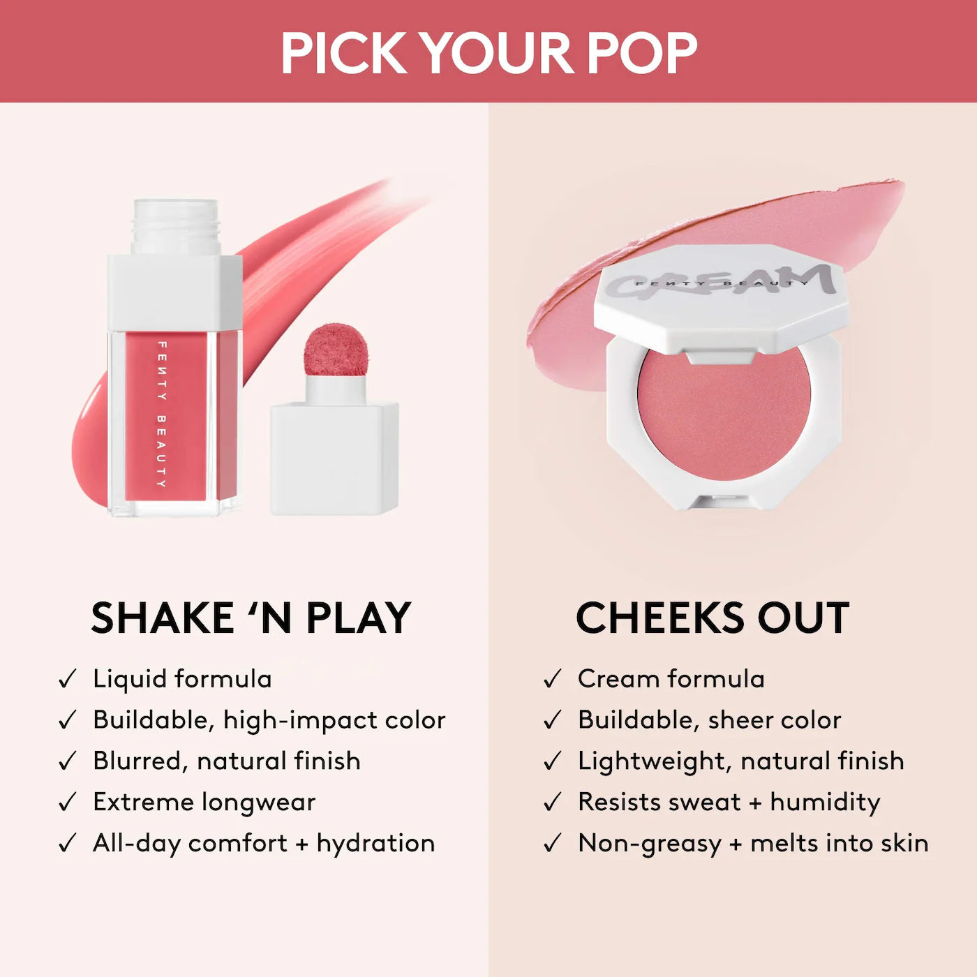 *PREORDEN: Shake N' Play Liquid Blush - Fenty Beauty by Rihanna / Rubor liquido