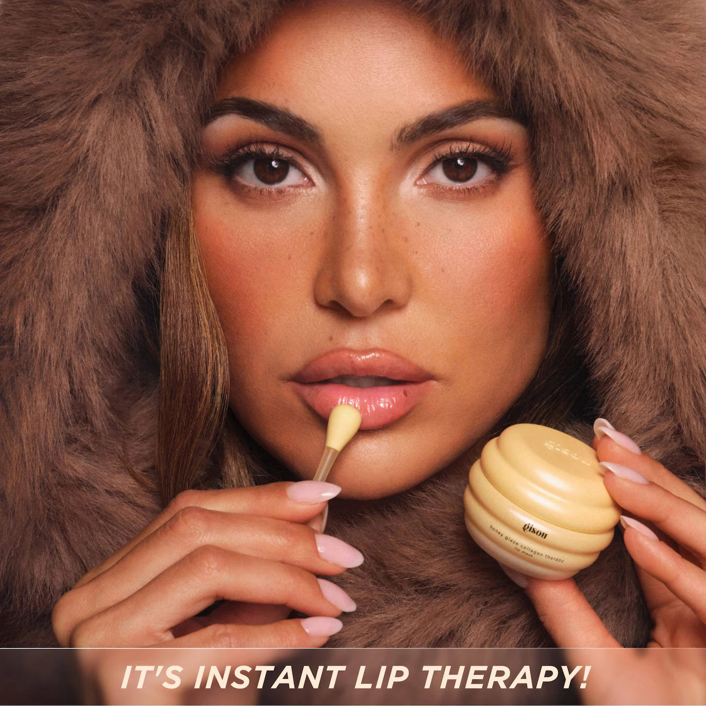 *PREORDEN: Honey Glaze Collagen Therapy Lip Mask - Gisou / Tratamiento nutritivo de labios