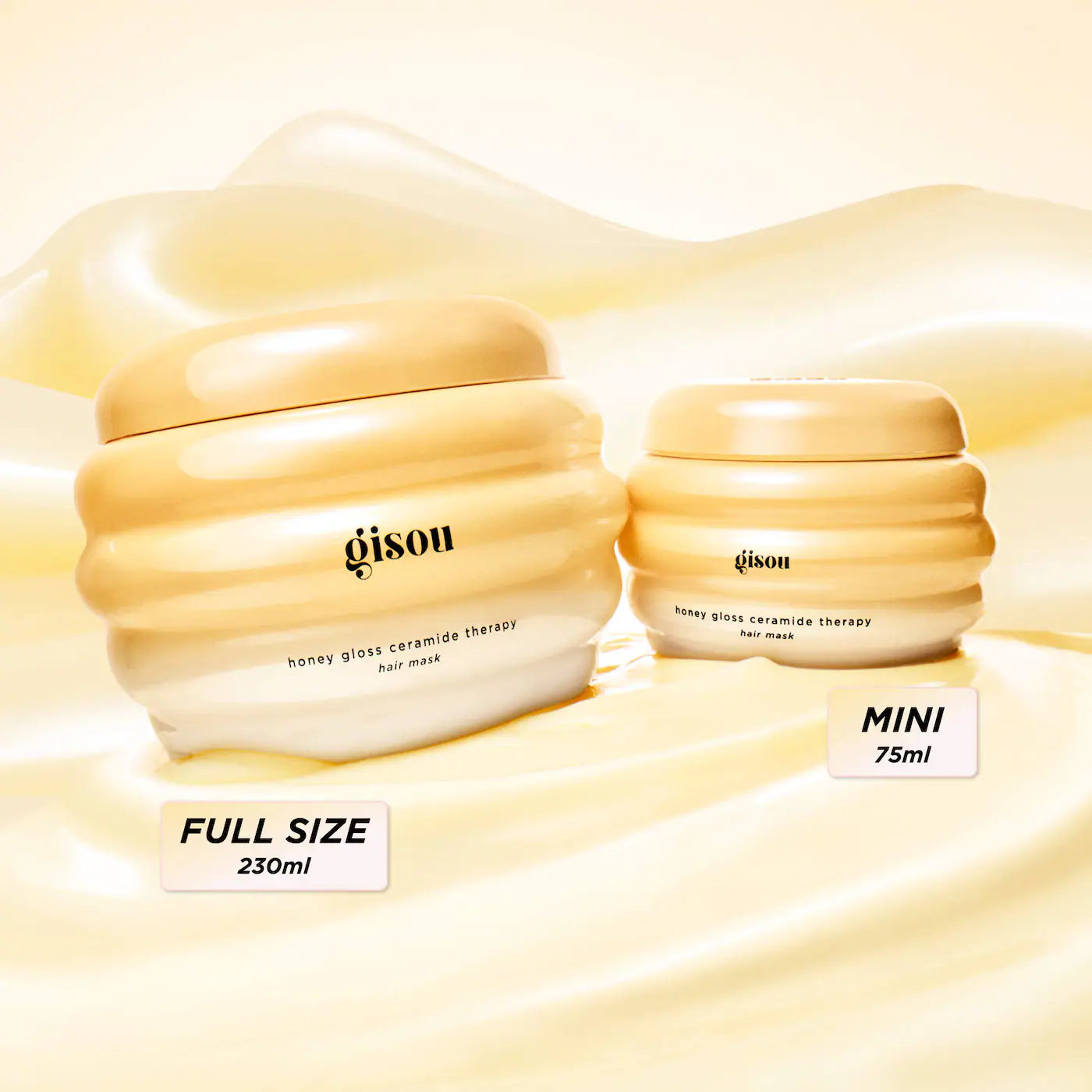 *PREORDEN: Honey Gloss Ceramide Therapy Hydrating Hair Mask Duo - Gisou / Set 2 pzas mascarilla para cabello hidratante