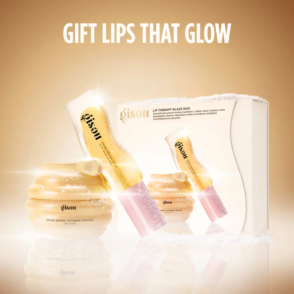 *PREORDEN: Lip Therapy Duo Set - Gisou / Set para labios y cabello