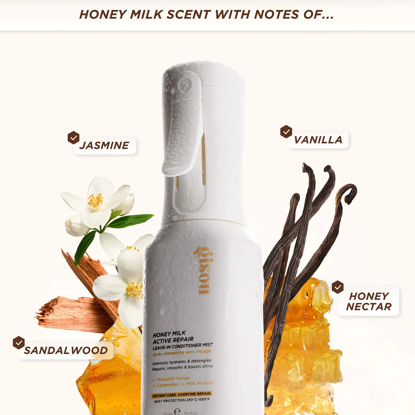 Honey Milk Active Repair Leave In Conditioner Mist - Gisou / Acondicionador repadaror