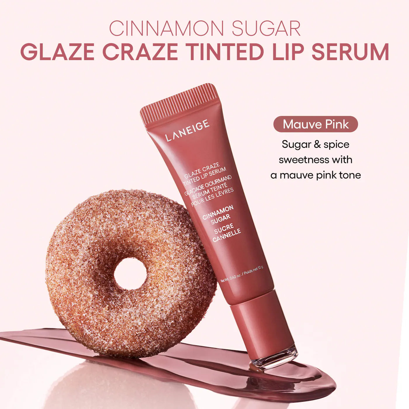 *PREORDEN: Glaze Craze Donut Delight Hydrating Tinted Lip Serum Duo - Laneige / Set 2 pzas labios
