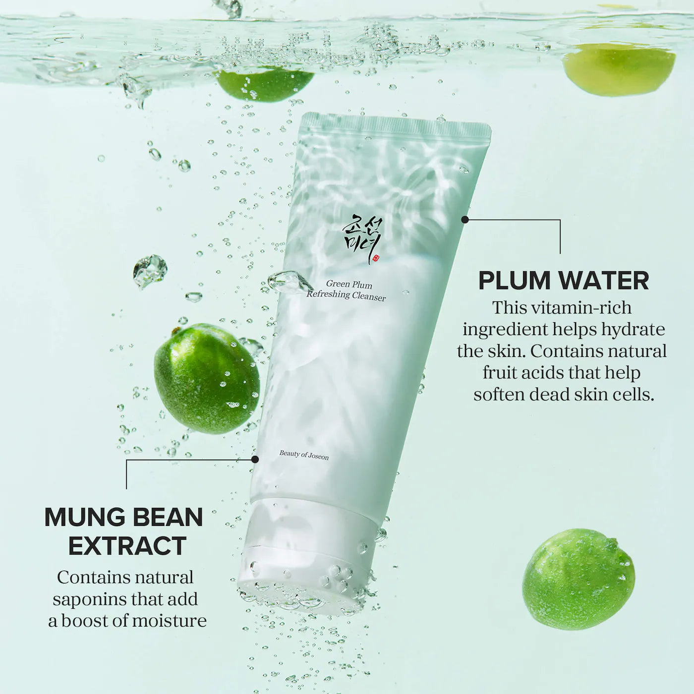 *PREORDEN: Green Plum Refreshing Cleanser for Gentle Daily Wash - Beauty of Joseon / Limpiador diario