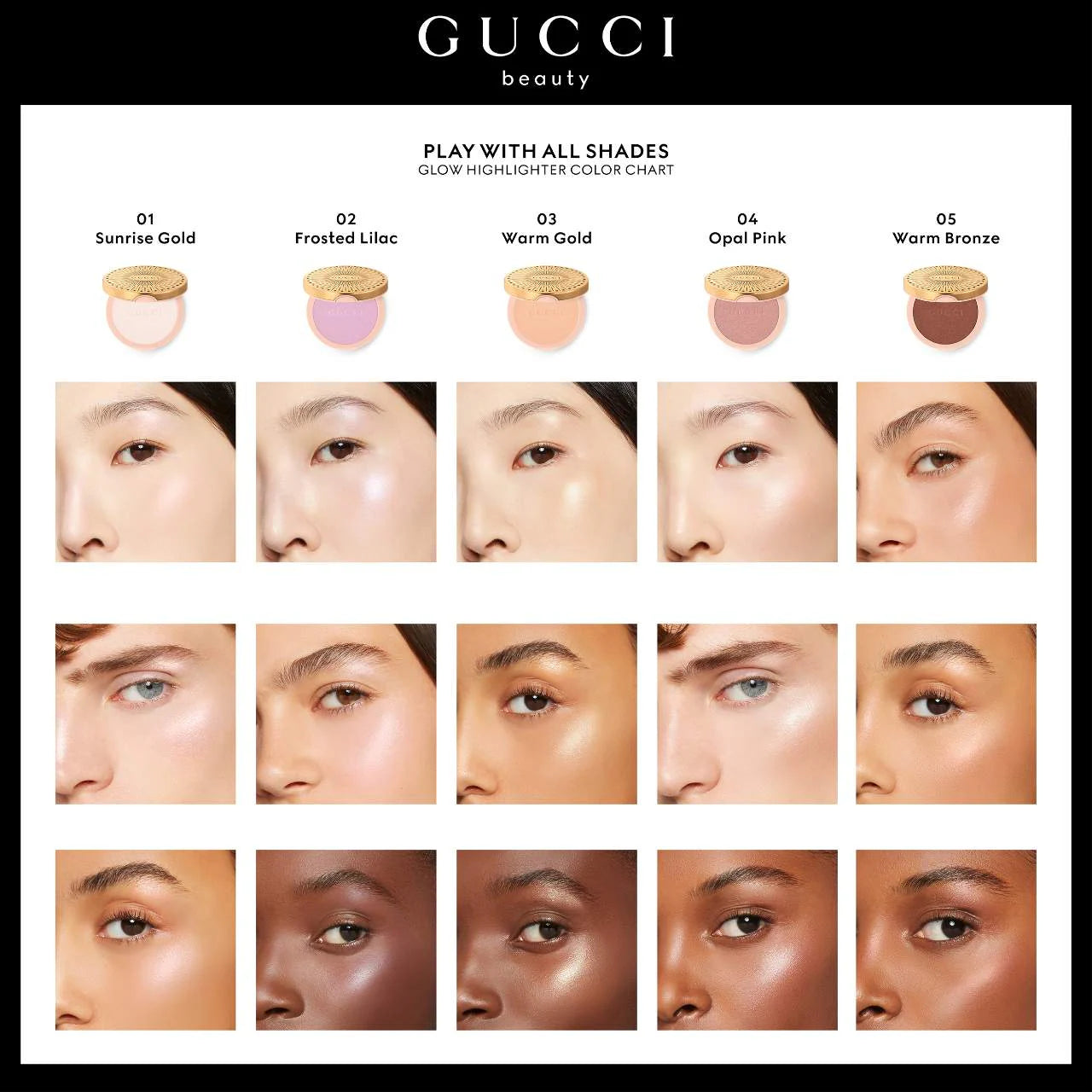 *PREORDEN: Glow Powder Gel Highlighter - Gucci / Iluminador en polvo-gel