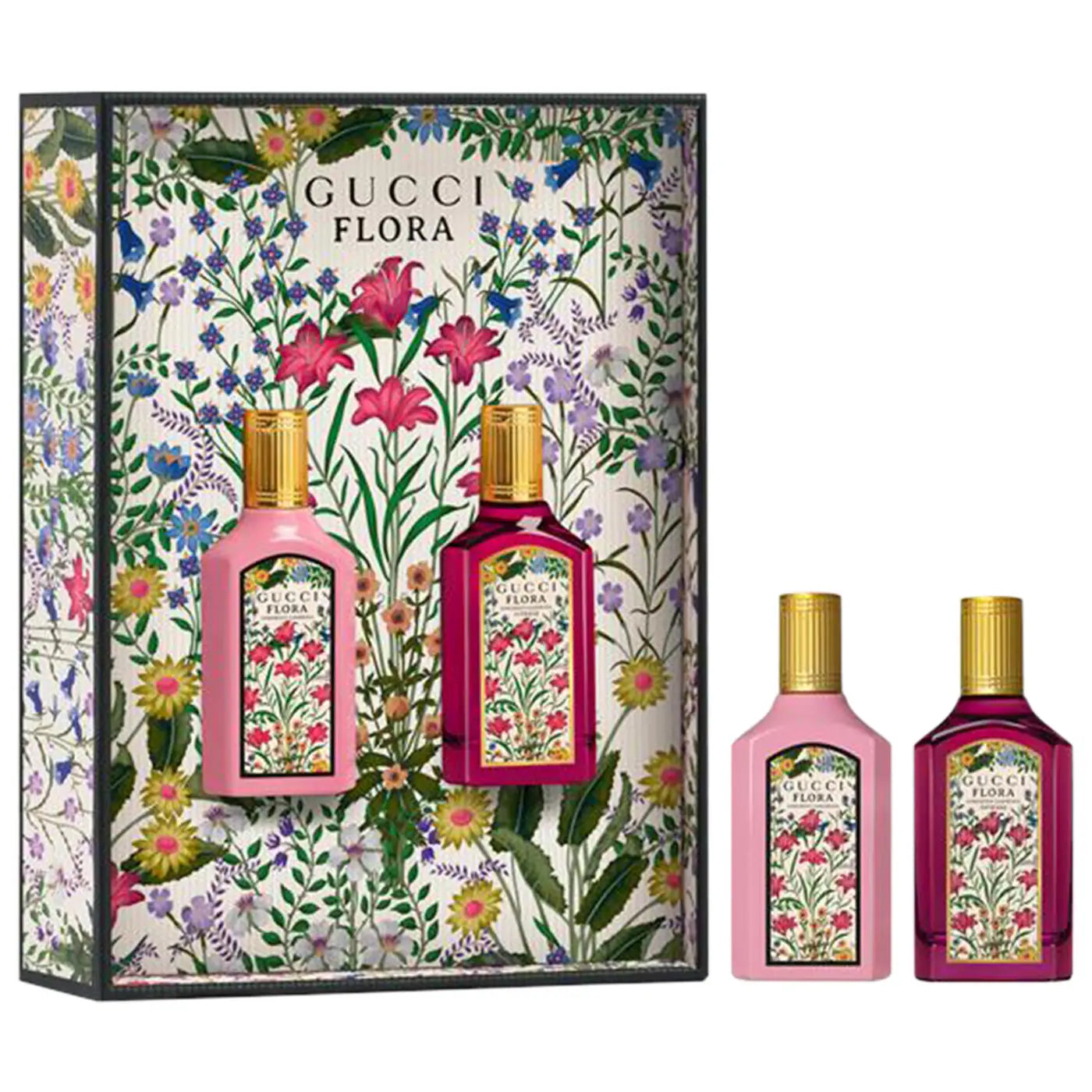 Mini Duo Floral Gorgeous Gardenia Perfume Gift Set - Gucci / Set 2 pza