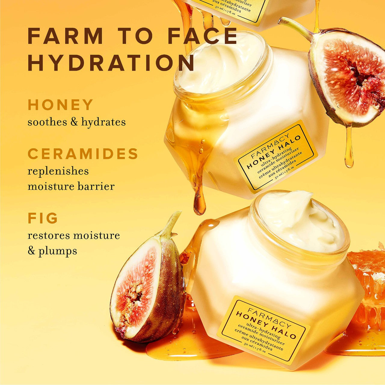 *PREORDEN: Honey Halo Ultra-Hydrating Ceramide Moisturizer - Farmacy / Crema ultrahidratante con ceramidas