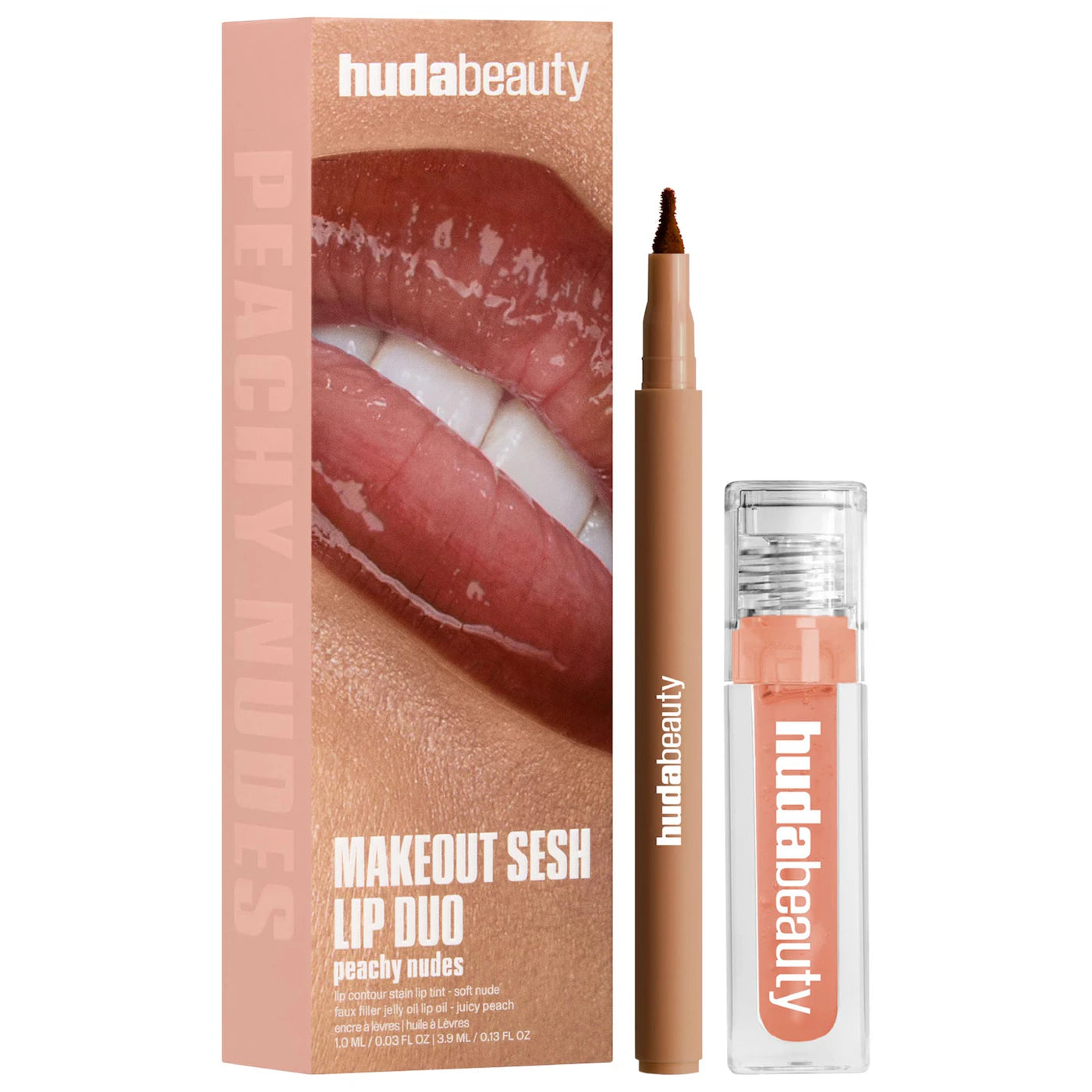 *PREORDEN: Make Out Sesh Lip Stain and Lip Gloss Duos - HUDA BEAUTY / Set 2 pzas labios