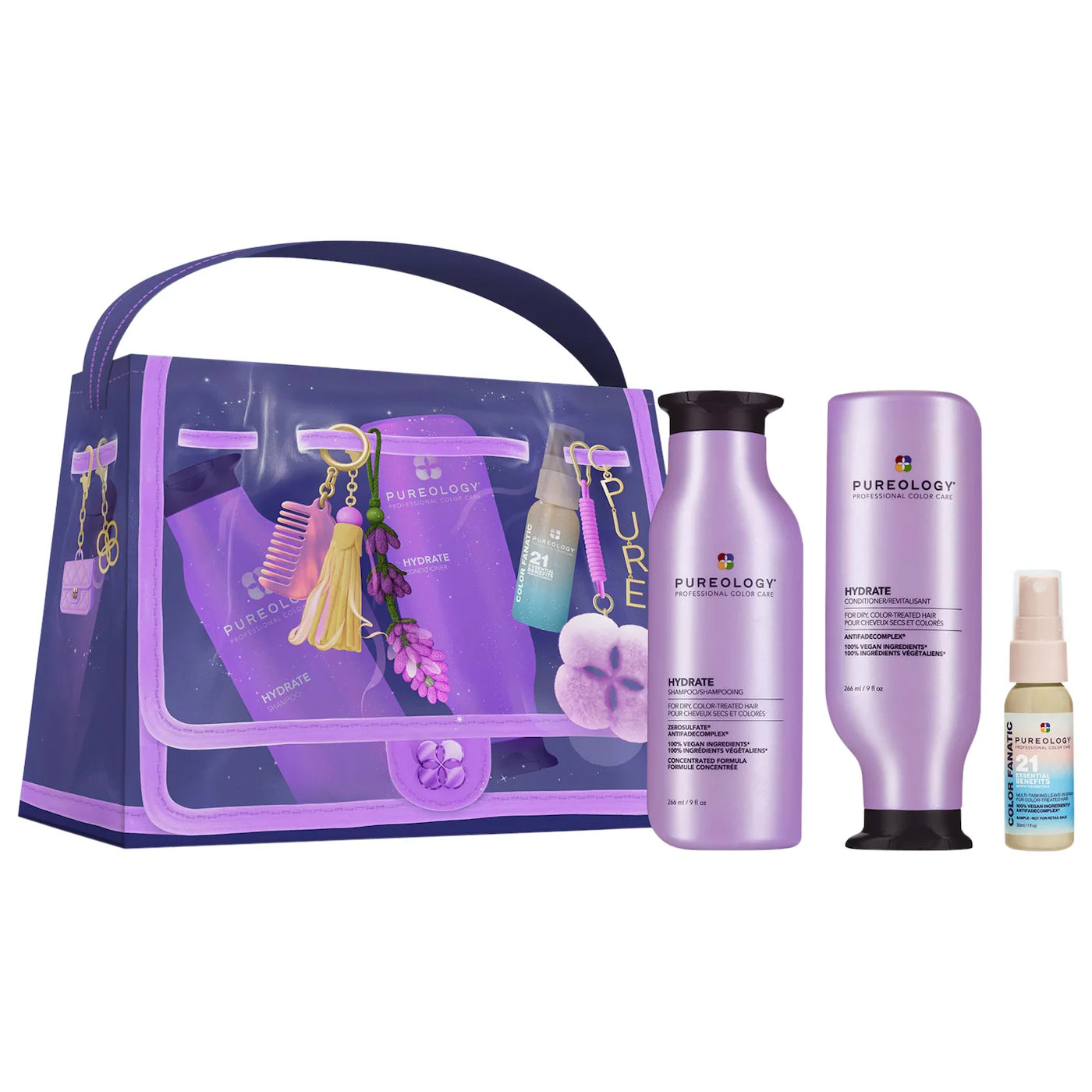 *PREORDEN: Hydrate Shampoo, Conditioner & Color Fanatic Hair Gift Set - Pureology / Set del cuidado del cabello
