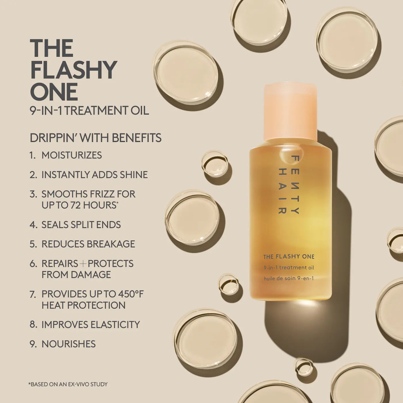 *PREORDEN: The Flashy One 9-in-1 Hair Oil - Fenty Beauty by Rihanna / Aceite para el cabello