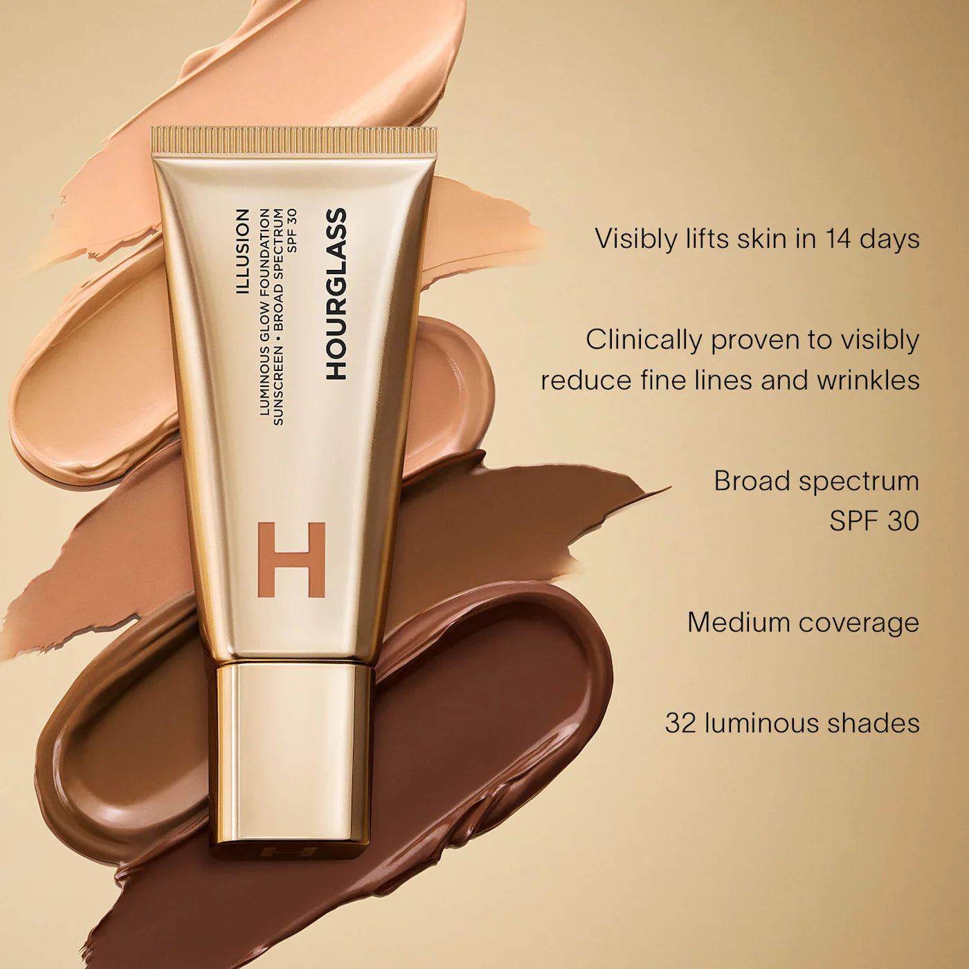 *PREORDEN: Illusion Luminous Glow Foundation SPF 30 - Hourglass / Base luminosa
