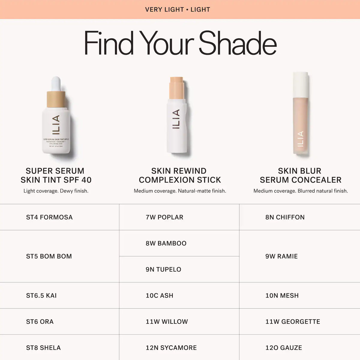 *PREORDEN: Skin Blur Serum Concealer with 12-Hour Wear - ILIA / Corrector no comedogénico