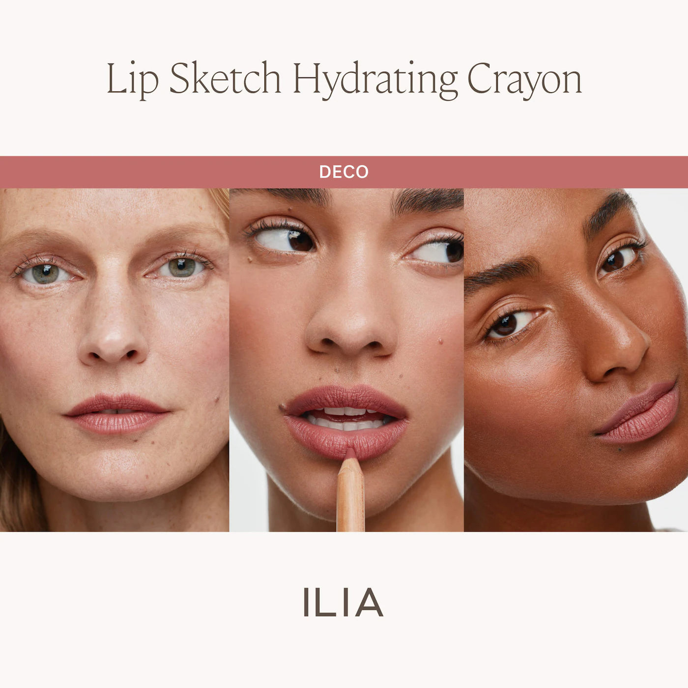 *PREORDEN: Lip Sketch Hydrating Lipstick + Lip Liner Crayon - ILIA / Lapiz labial