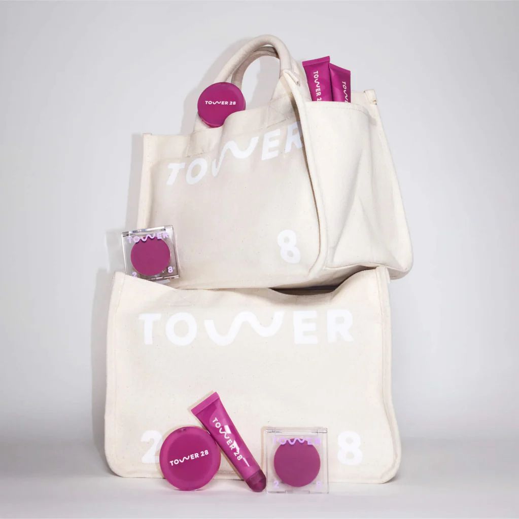 The Birthday Bundle - Tower 28 Beauty / Set 3 pzas labios y mejillas + Bolsa