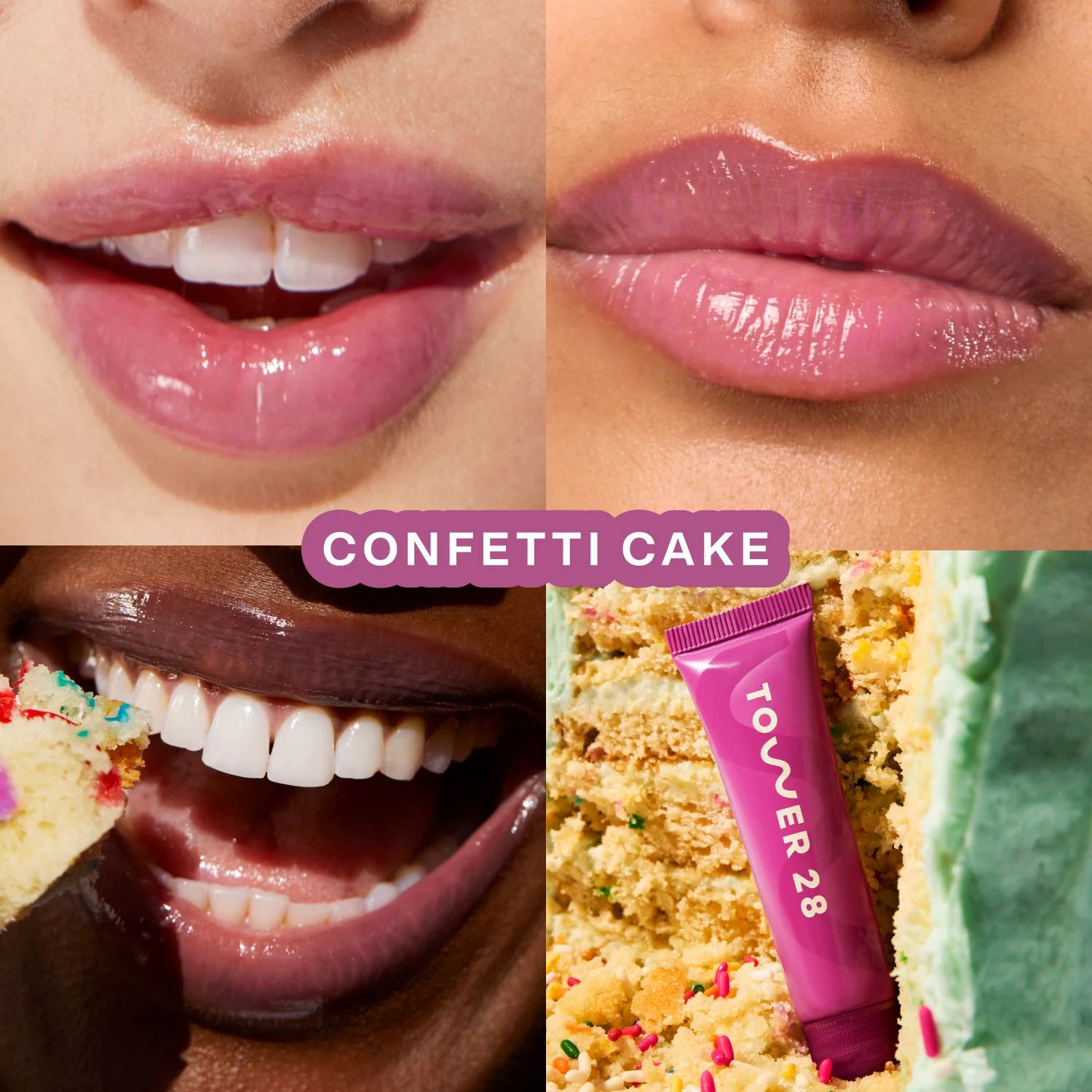 The Birthday Bundle - Tower 28 Beauty / Set 3 pzas labios y mejillas + Bolsa