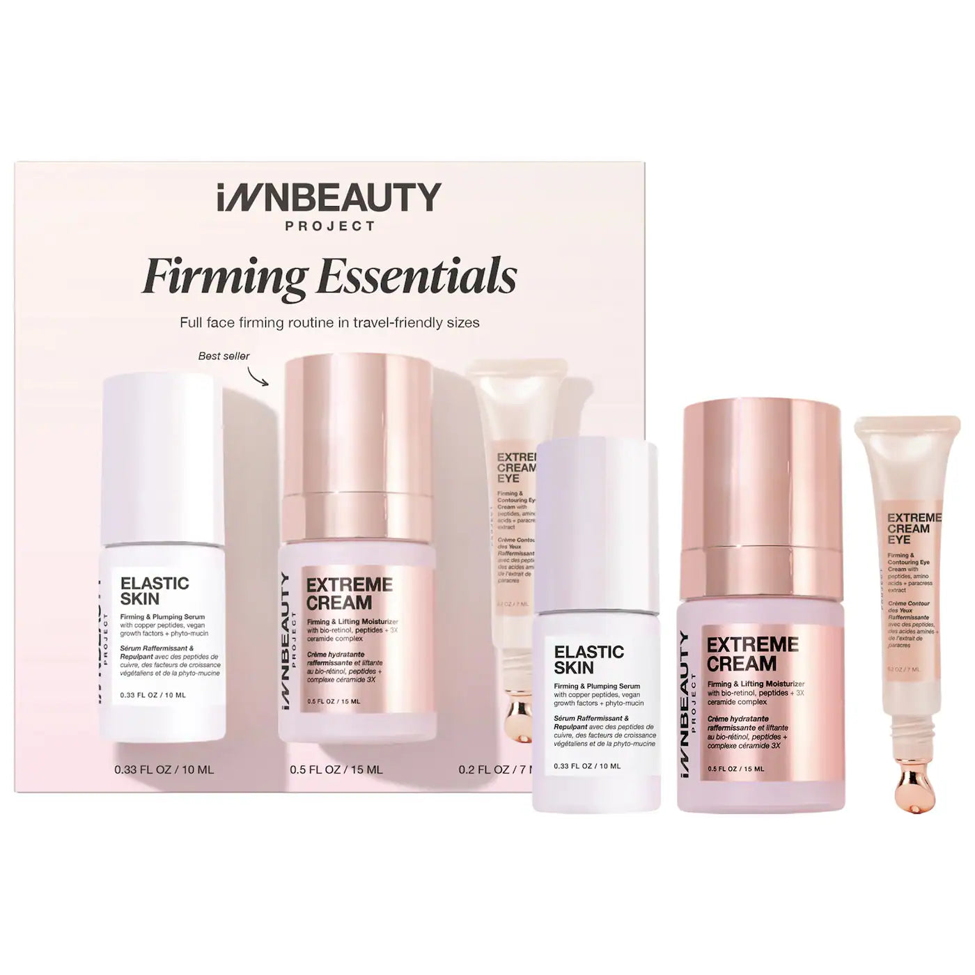 *PREORDEN: Firming Essentials Travel Skincare Kit - INNBEAUTY PROJECT / Set de skincare