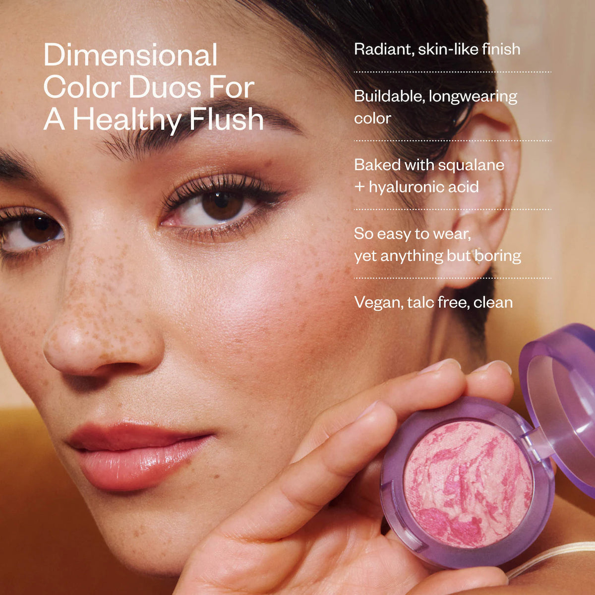 *PREORDEN: Mini Blush is Life Baked Talc-Free Dimensional + Brightening Blush - Kosas / Mini rubor en polvo