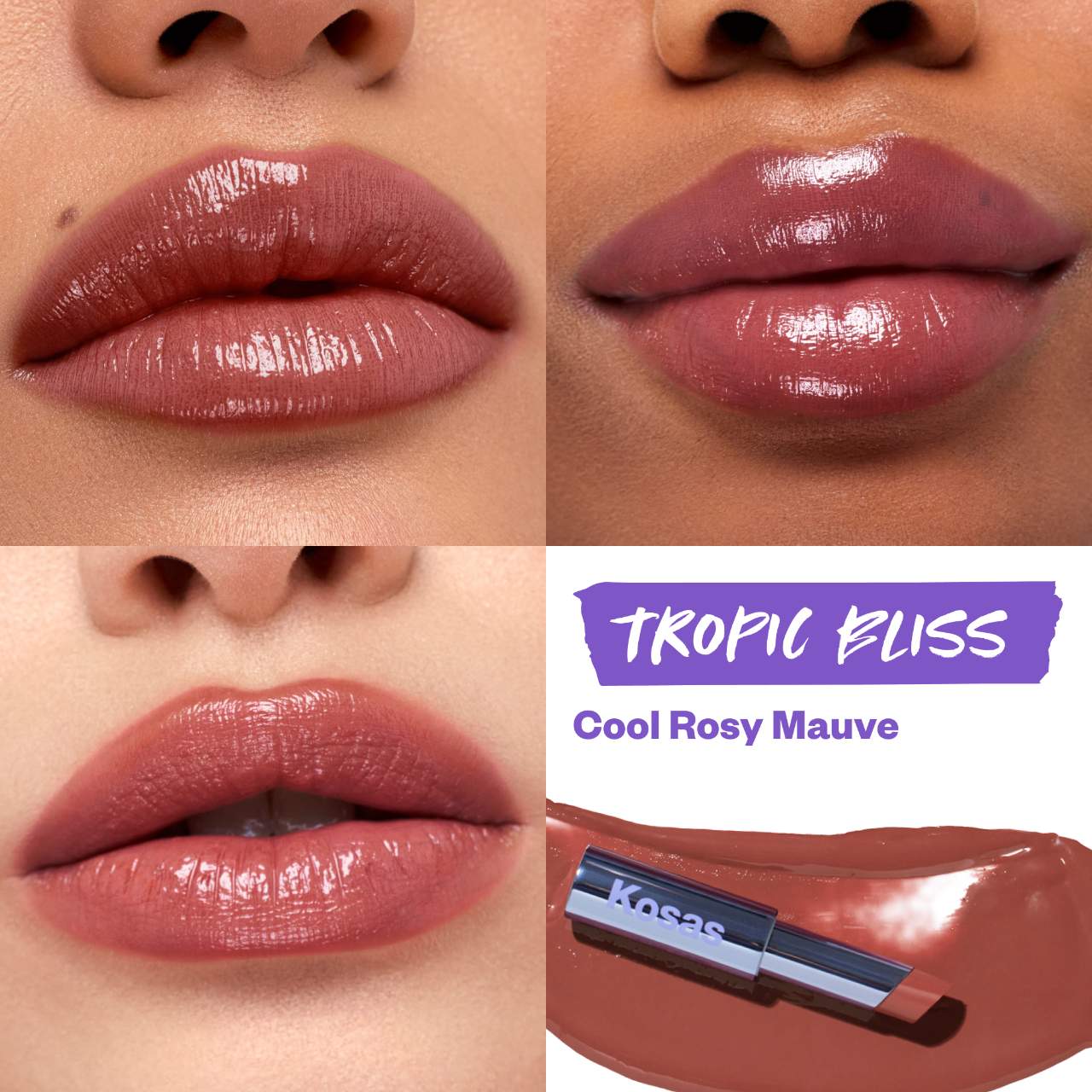 Plump & Juicy Lips Trio - Kosas / Set 3 pzas para labios